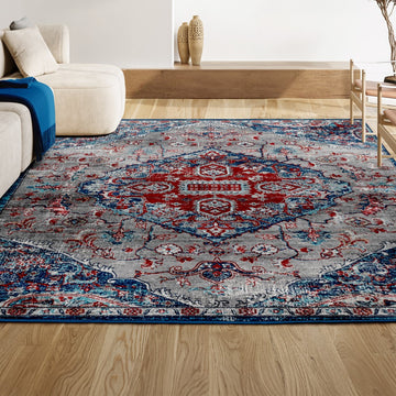 Friv modern Persian Vintage Medallion Area Rug